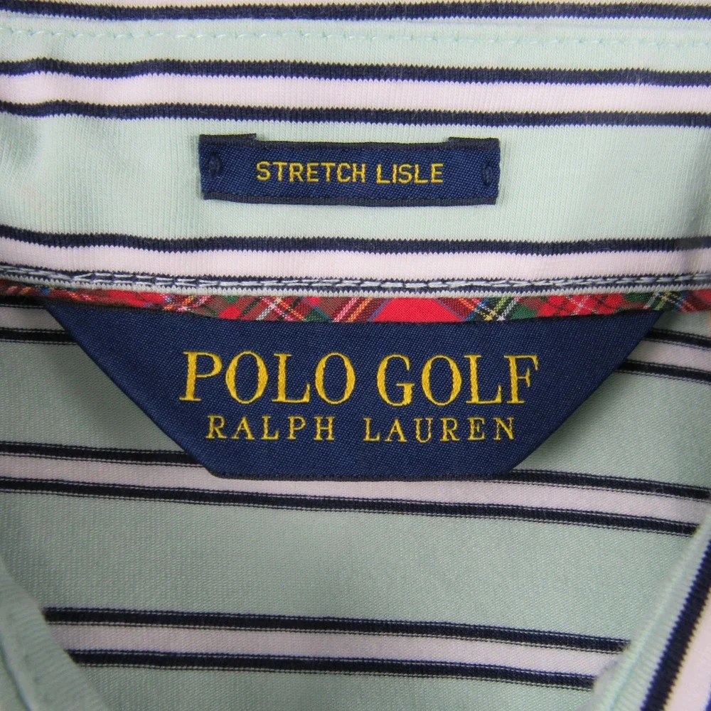 Polo Golf Ralph Lauren Polo Shirt Mens Medium Mint Green Stretch Lisle‎